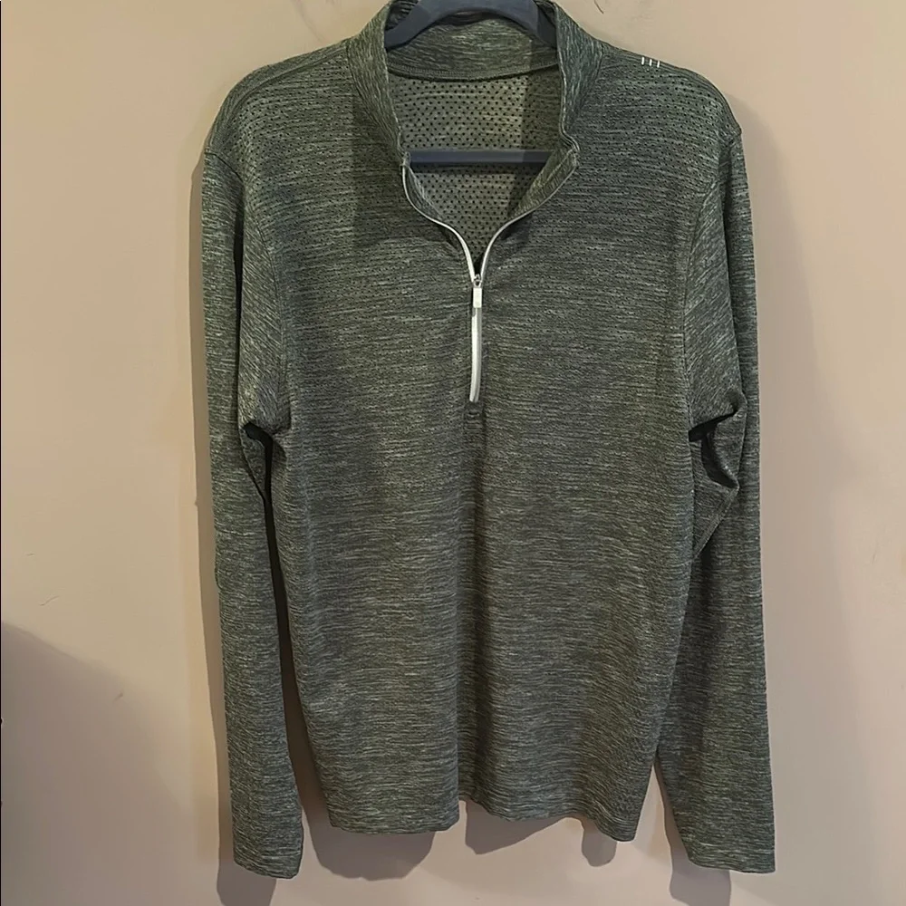 Lululemon Metal Vent Tech Half-Zip 2.0 Rainforest Green / Green Twill